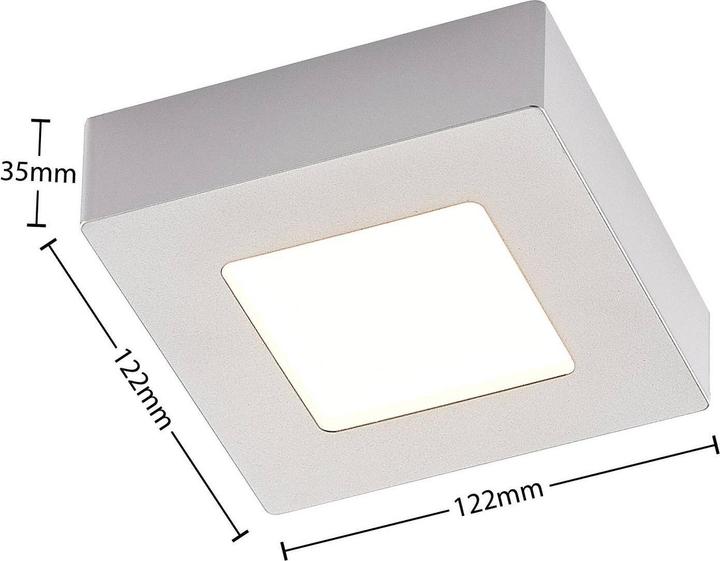 Immagine prodotto Prios Plafoniera Alette LED, argento, 12,2 cm (705 lm)