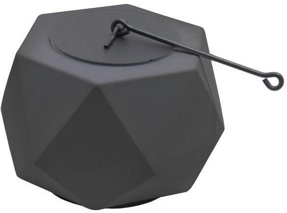 Colibri Graphic table fire, anthracite (16.5 x 16.5 x 10 cm)