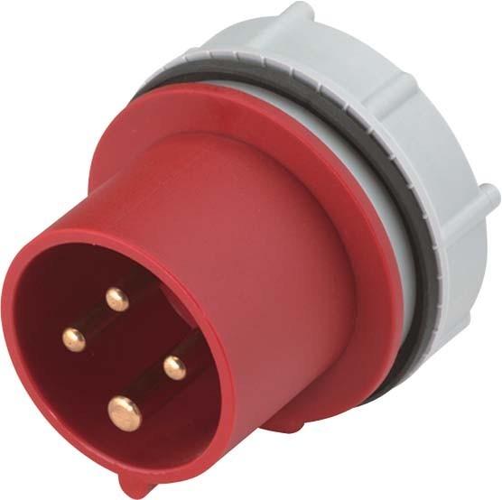 Produktbild Mennekes MEN 933 16A4P 6H400V Anbaustecker Rapido IP44 (IEC 60309)