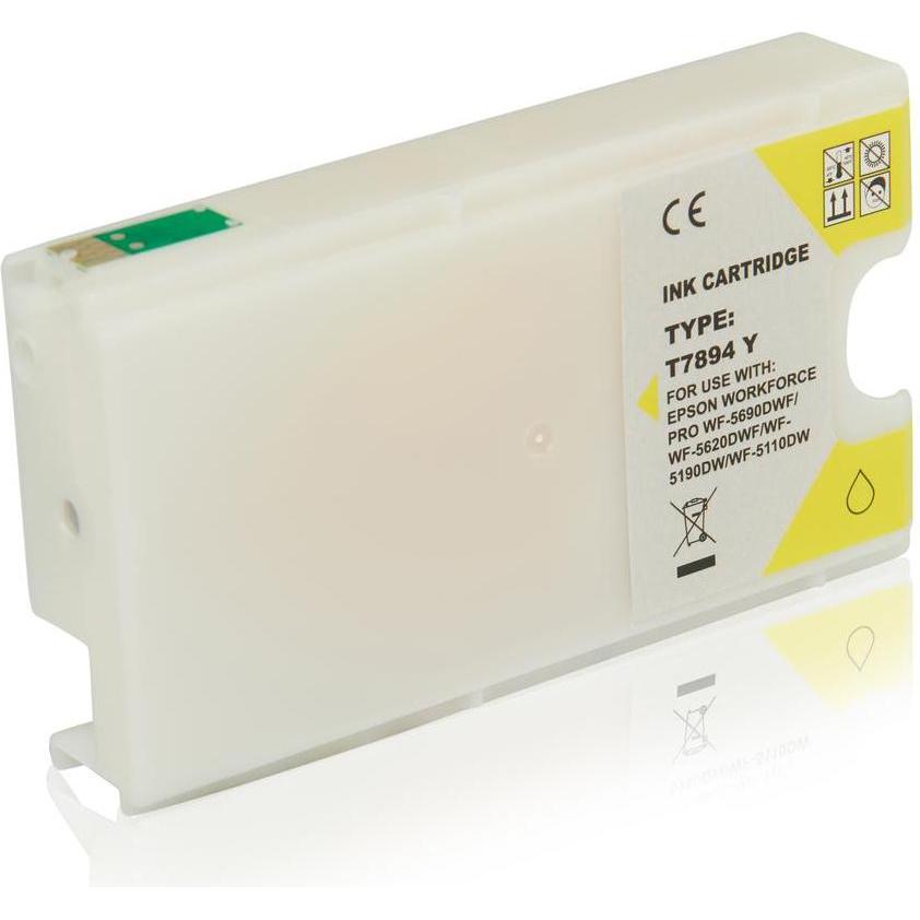 Inkadoo, Druckerpatrone, Druckerpatronen kompatibel zu Epson C13T789440 / T7894 Tintenpatrone, gelb Gelb (Y)