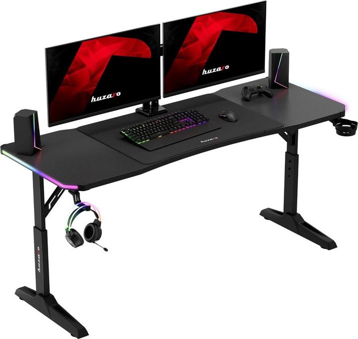 Produktbild Huzaro Biurko gamingowe Hero 4.6 RGB Black