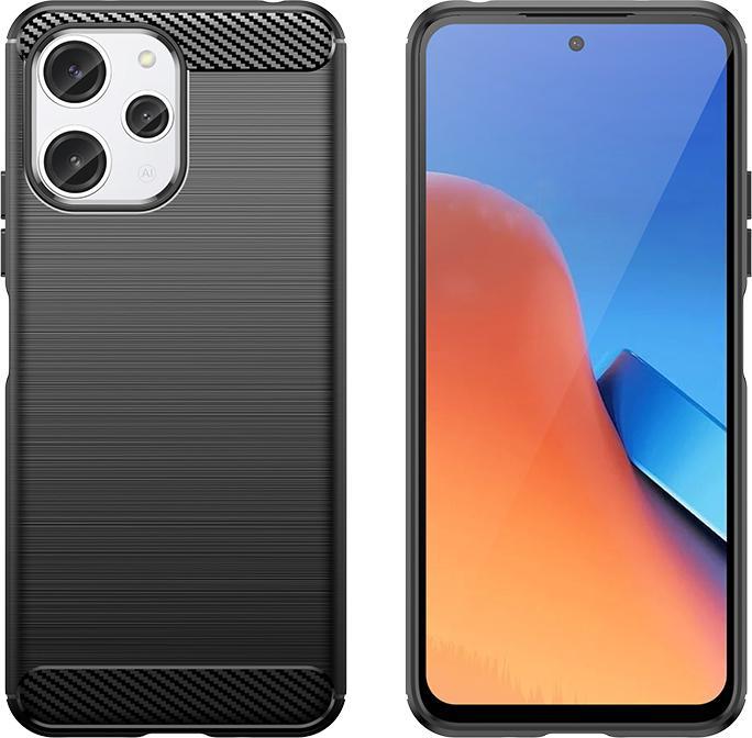 Produktbild Hurtel Flexible carbon pattern case for Xiaomi Redmi 12 Carbon Case - black (Xiaomi Redmi 12)