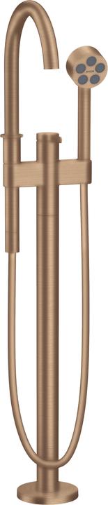 Actual product image Axor ONE ready-to-install set for single-lever bath tub, floor-mounted, bronze