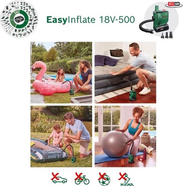 Actual product image Bosch Home & Garden EasyInflate 18V-500