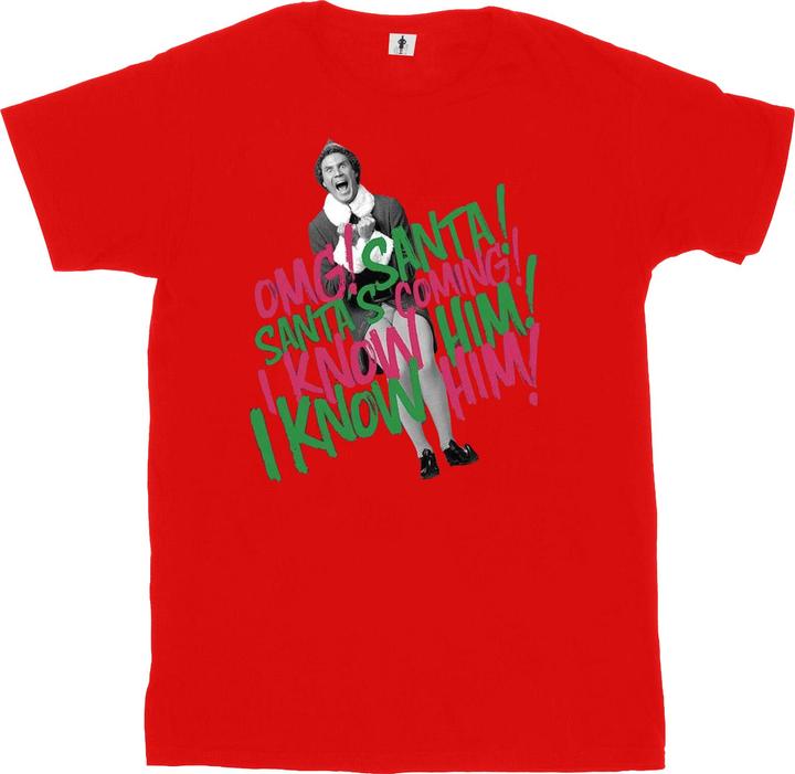 Immagine prodotto Elf Santa's Coming Maglietta Uomo (S)