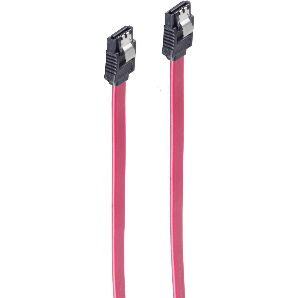 Thumbnail - Shiverpeaks BASIC-S Serial ATA 150 Anschlusskabel, 1,0 m Sicherheitsverschluss, 7 Pol SATA Stecker, Interne Kabel (PC)