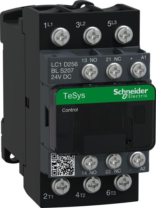 Actual product image Schneider Electric SCHÜTZ 3p 25A AC3, 11KW, 24VDC, LC LC1D256BLS207
