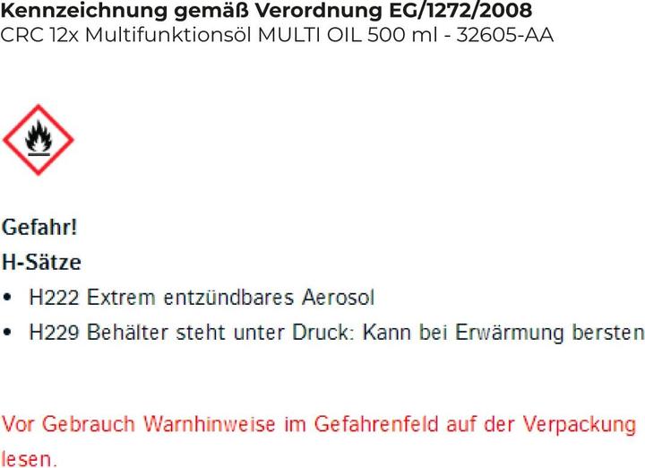 Produktbild CRC Feinschmieröl (500 ml)