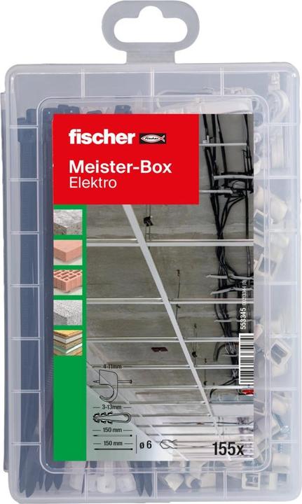 Actual product image Fischer Master Box Electric (Plastic cable ties, 150 mm, 155 pcs.)