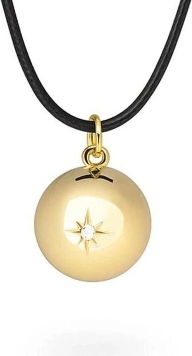 Bell MUMMY - Long women Ìs necklace with gold-plated belltraZ20