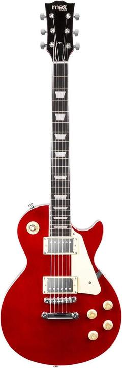Actual product image Max Music Electric Guitar GigKit LP Style Red (Electric guitar, Linden)