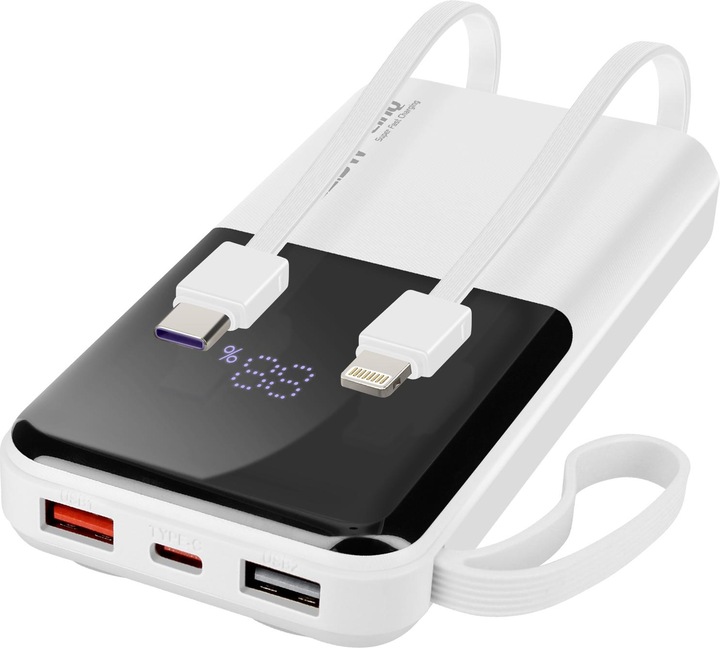 Actual product image LinQ 10,000mAh power bank + Lightning / USB-C cable (10000 mAh)