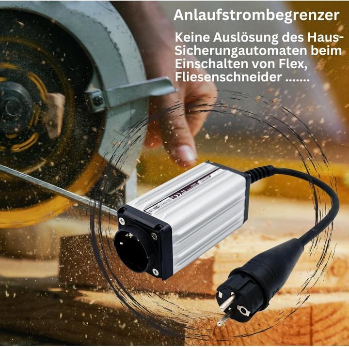 Produktbild Schabus 300118 Anlaufstrombegrenzer ASB 120 Schwarz, Aluminium IP54