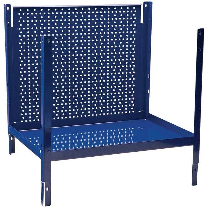 HP Autozubehör, Kellerregal, Regalelement LOGS 30 H520xB540xT390mm blau RAL 5022 mit Lochblechrückwand 2 Fachböden