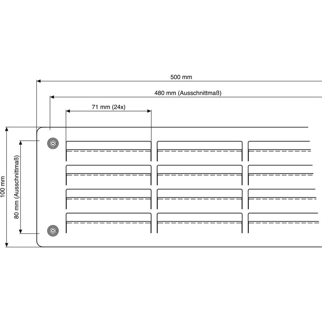 Thumbnail - Hoju, Belüftungssystem, Lüftungsgitter Edelstahl