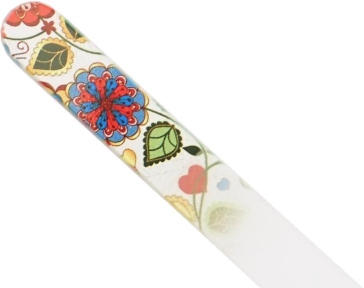 Produktbild Glasfeile - doppelseitig, geätzt in gehärtetem Glas, Blumen, Länge: 13,5cm