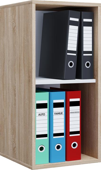 Image du produit VCM Armoire de bureau en bois Étagère à dossiers Lona l 2 compartiments (35 x 37 x 74 cm)