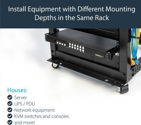 Immagine prodotto StarTech Adattatore Di Profondità Per Rack 4" - 1u
