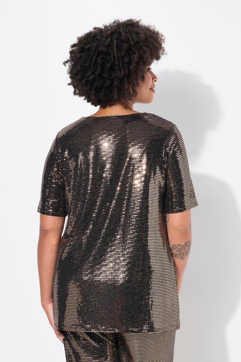 Produktbild Angel of Style T-Shirt, A-Linie, Paillettenoptik (46)