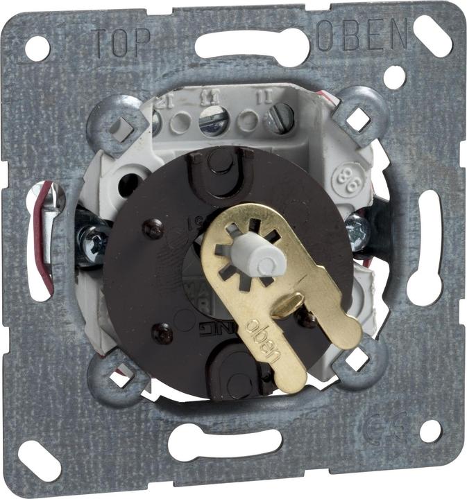 Actual product image Schneider Electric Rotary switch insert for blinds 2-pole 10A 121820