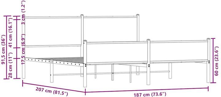 Image du produit vidaXL Bettgestell (180 x 200 cm)