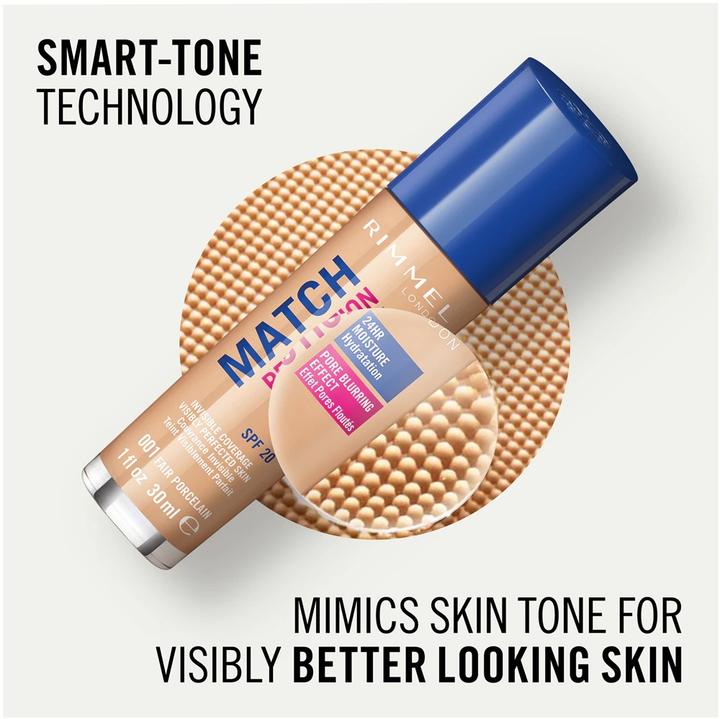 Actual product image Rimmel London Match Perfection SPF20 (103 True Ivory)