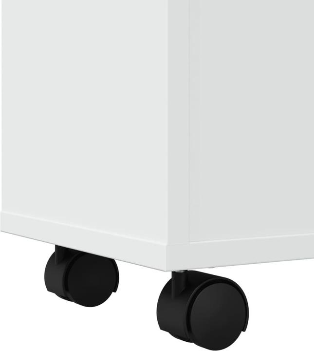 Actual product image vidaXL Narrow bathroom cabinet with castors