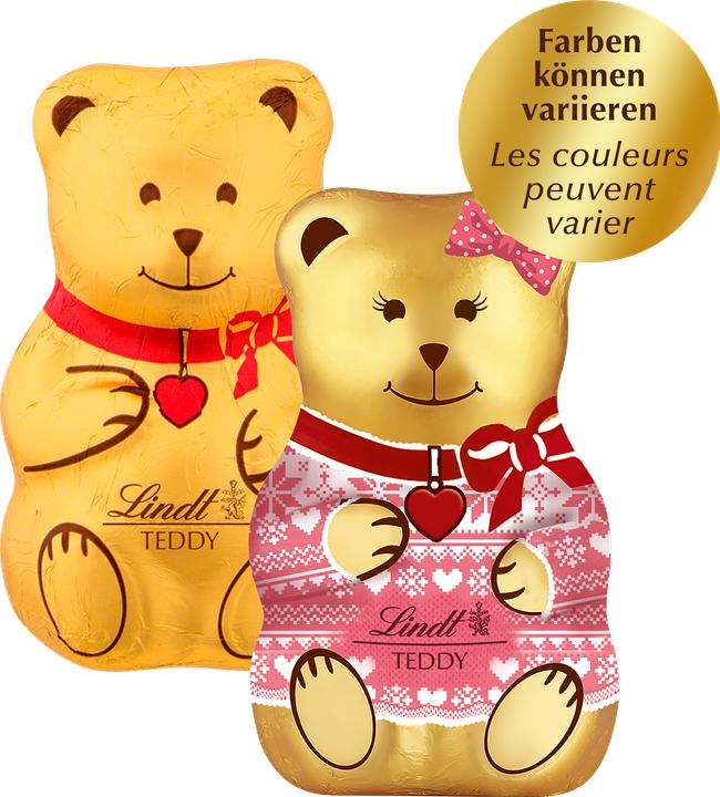 Actual product image Lindt Teddy Boy & Girl Milk Christmas (40 g)