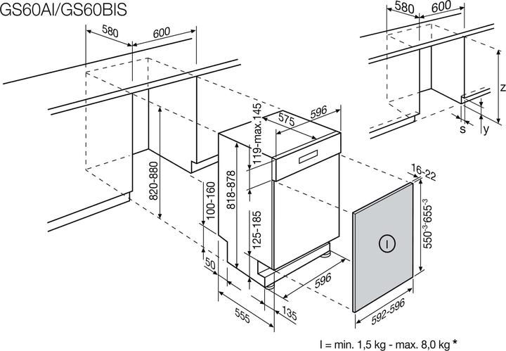 Valeurs nutritives et ingrédients AEG GS60AIW