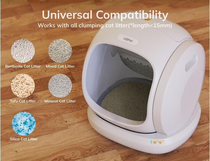 Actual product image UBPet Selbstreinigende Katzentoilette (Self-cleaning litter tray)