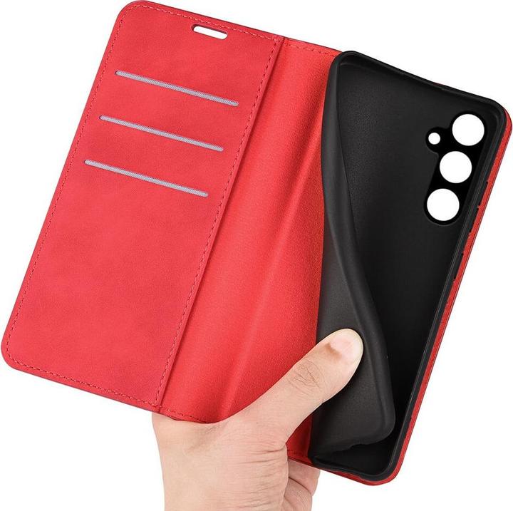 Actual product image Cover-Discount Galaxy A15 - Stand Flip Case cover red (Samsung Galaxy A15)