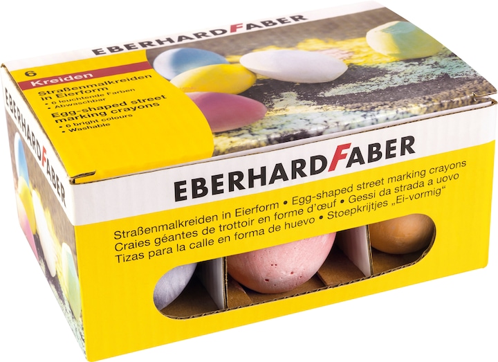 EberhardFaber Gesso da strada (Multicolore, 6 x)