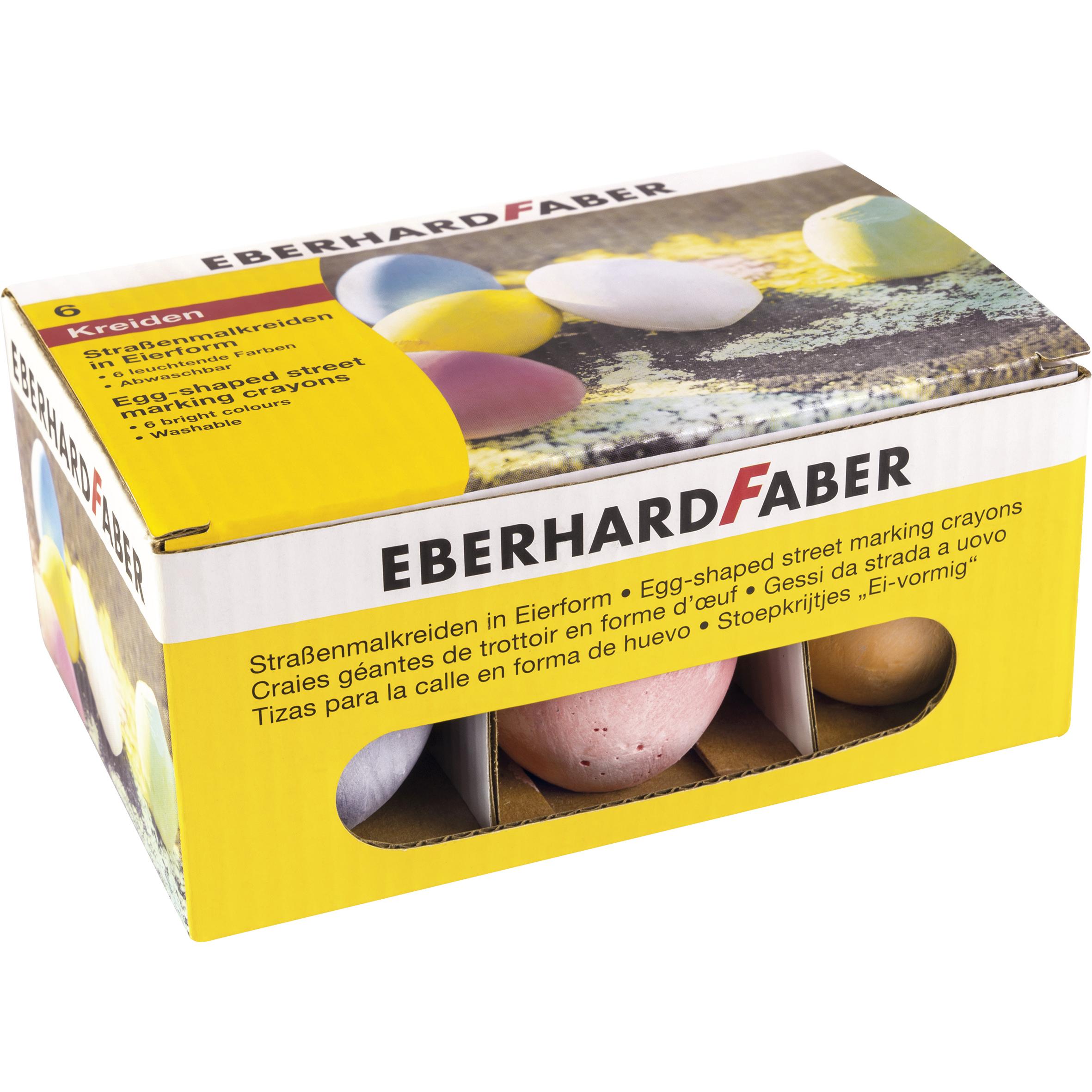 EberhardFaber, Malstifte, Strassenkreide (Multicolor, 6 x)