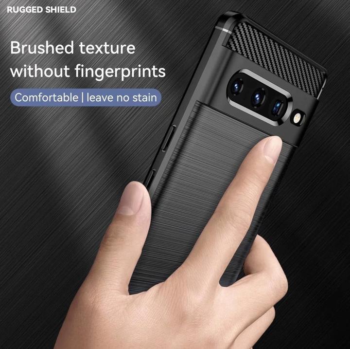 Produktbild Screenguard Carbon Brushed Soft TPU Case (Google Pixel 7 Pro)