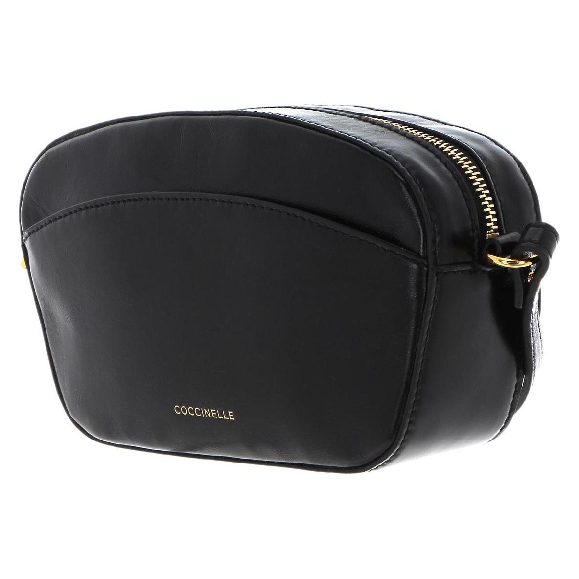 Coccinelle, Damen, Handtasche, Enchanteuse Mini Bag Craquele Leather, Schwarz