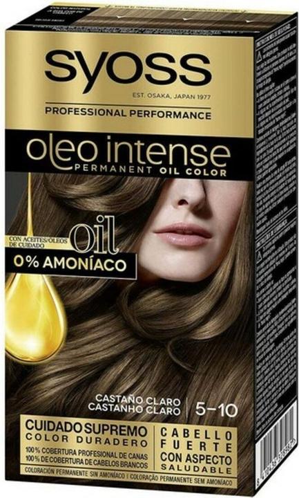 Actual product image Syoss OLIO INTENSE ink sin amoniaco #5.10-castaño claro 5 pz (Frosty Brown)