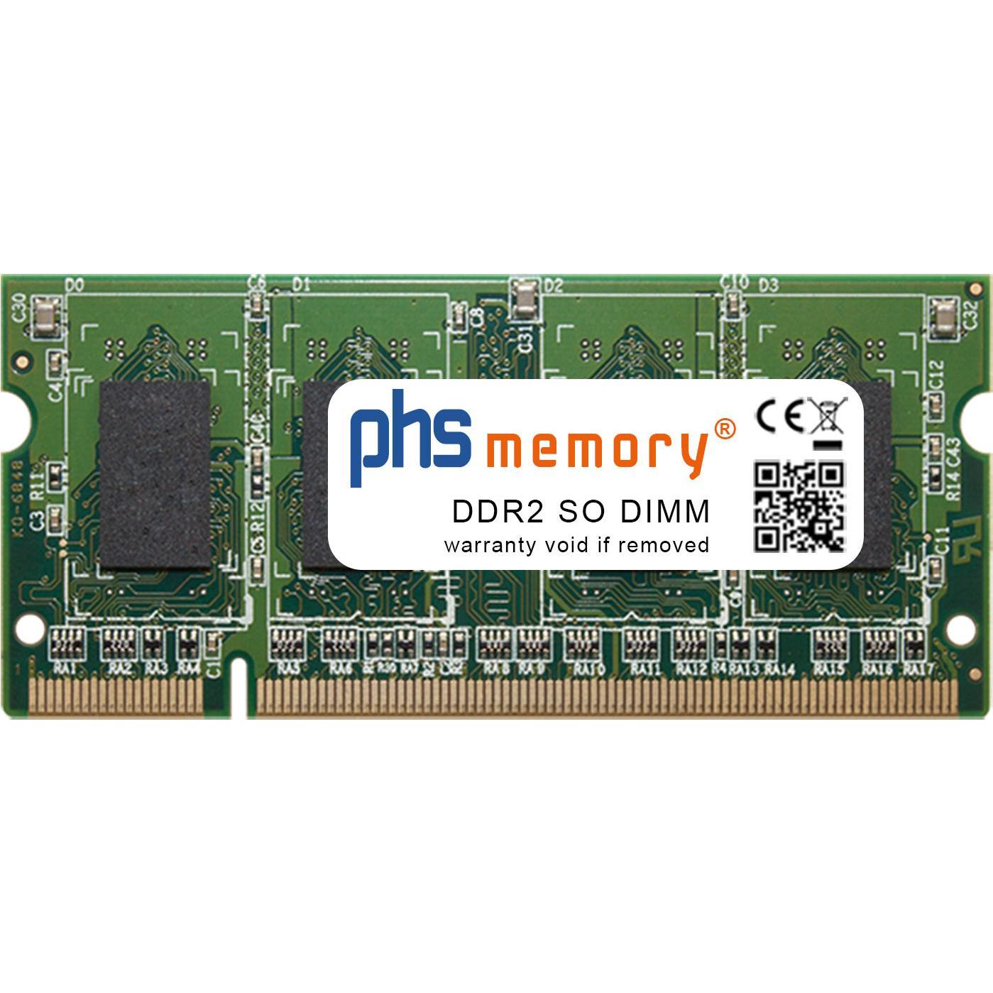 PHS-memory 512MB di memoria RAM per Lexmark XS860de DDR2 SO DIMM 667MHz PC2-5300S (Lexmark XS860de, 1 x 512MB), Memoria RAM (modelli specifici)