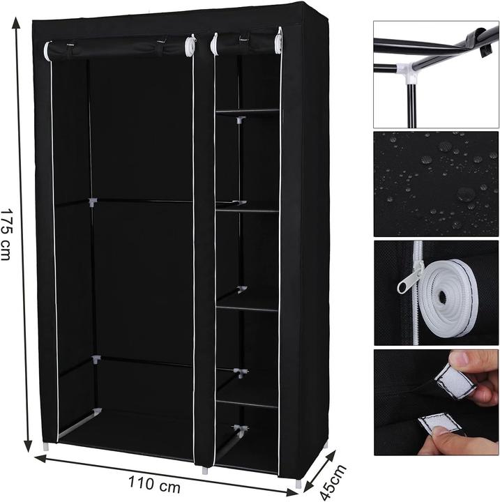 Image du produit Songmics Stoffschrank XL mit Kleiderstange