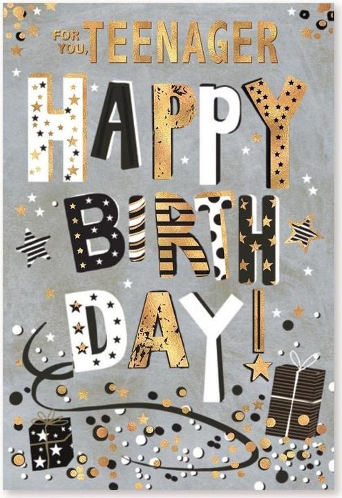 Simon Elvin Grusskarte For You Teenager Happy Birthday 6erPack Karton (6 Stk.)