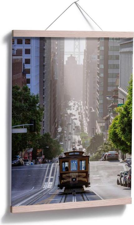 Produktbild Trenddeko Cable Car in San Francisco (80 x 100 cm)