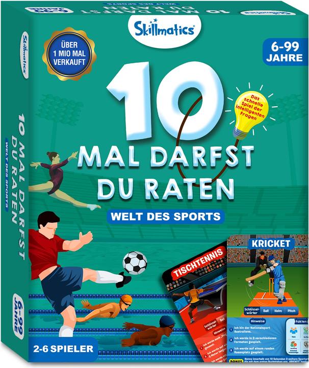 Produktbild HCM Kinzel 10 Mal darfst du raten - Welt des Sports (Deutsch, 2 - 6 Spieler)
