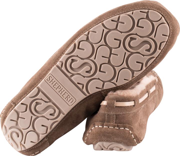 Produktbild Shepherd of Sweden Shepherd Mokassin für Damen und Herren, echtes Nubukleder sand (43)