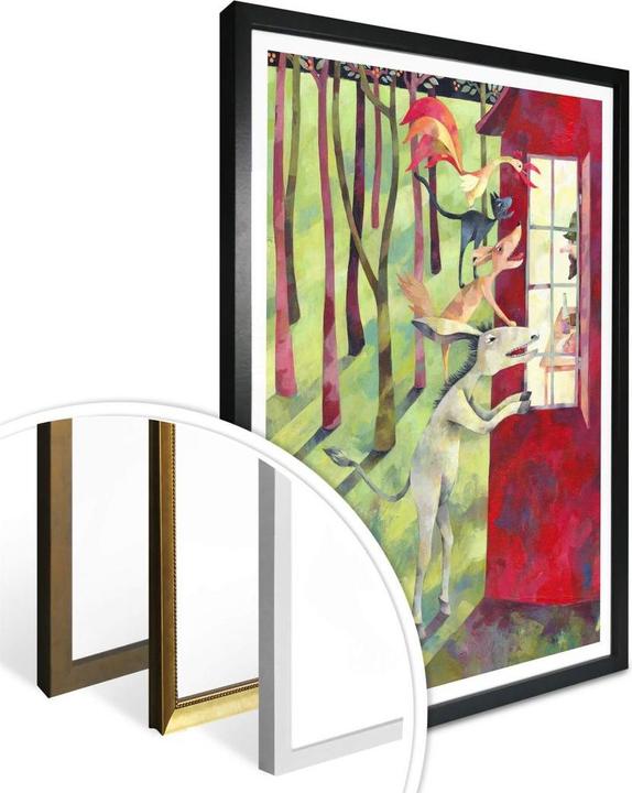 Produktbild Trenddeko Blanz - Die Bremer Stadtmusikanten (100 x 120 cm)