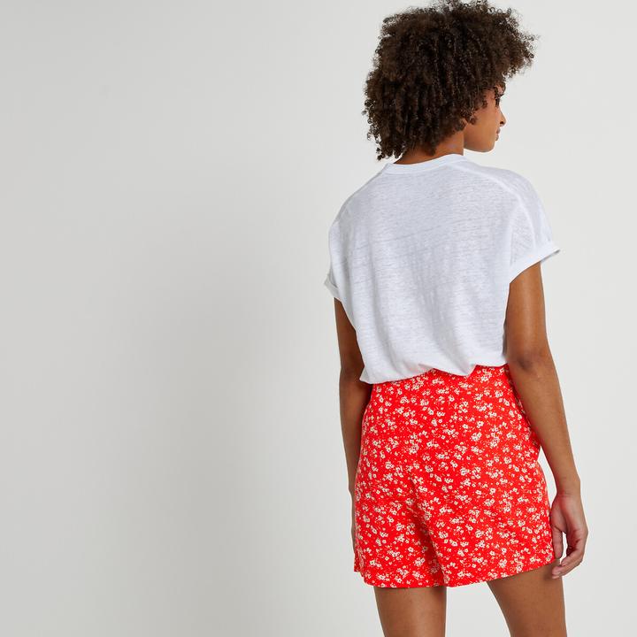 Immagine prodotto La Redoute Collections T-shirt in lino con scollo rotondo (XL)