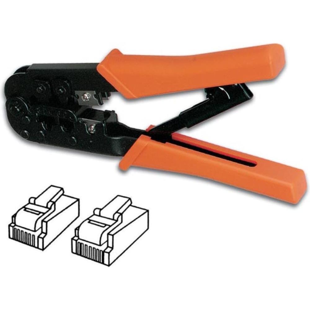 Velleman, Pinza, PINZE A CRIMPARE PER SPINE WESTERN 6P4C (RJ11), 6P6C (RJ12), 8P8C (RJ45) (260 mm)
