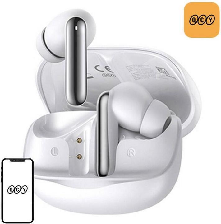 QCY TWS MeloBuds HT12 Headphones (white) (ANC, 6 h, Kabellos)