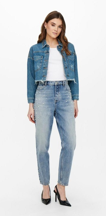 Actual product image Only ONLJanet Life Reg Beaded Boyfriend Jeans (32)