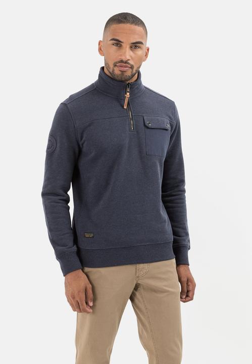 Produktbild Camel Active Sweatshirt Troyer mit Stehkragen (M)