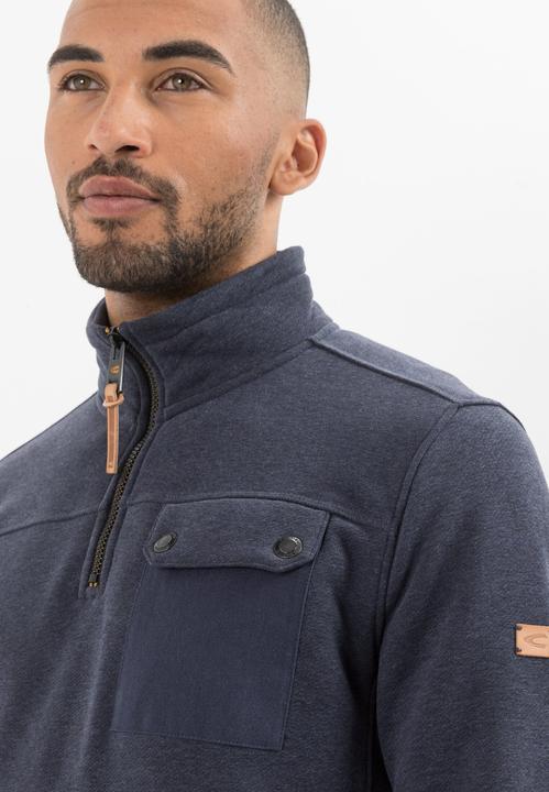 Produktbild Camel Active Sweatshirt Troyer mit Stehkragen (M)