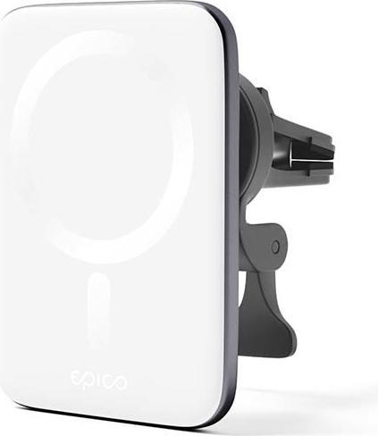 Image du produit Epico 9915101300218 chargeur d'appareil mobile Smartphone Argent, blanc Allume-cigare Chargement sans fil